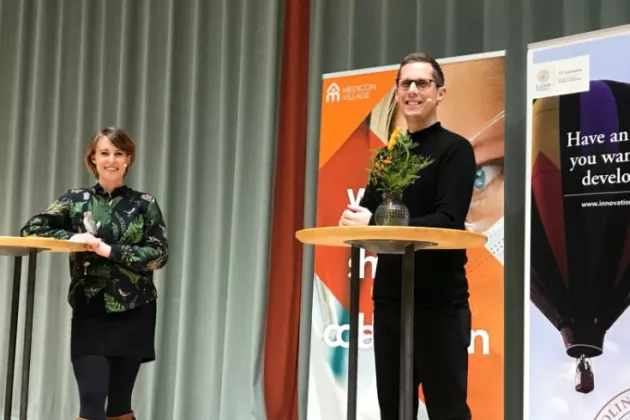 Cecilia Jädert and Kristian Pietras during digital event
